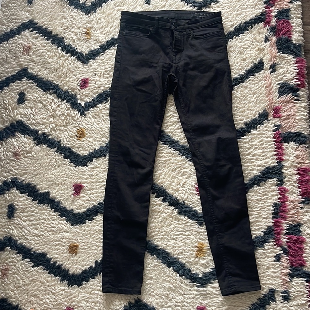 ALLSAINTS Mast Skinny Jeans in Black
